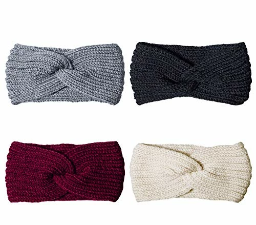 Outlet π Chalier 4 Pcs Warm Winter Headbands For π© Women Cable Crochet Turban Ear Warmer Headband Gifts A-black β¨ 4 Outlet π Chalier 4 Pcs Warm Winter Headbands For π© Women Cable Crochet Turban Ear Warmer Headband Gifts A-black β¨ - Image 2