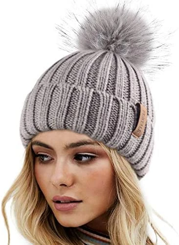 Best deal π FURTALK π© Womens Winter Knitted Beanie Hat With Faux Fur Pom Warm Knit Skull Cap Beanie For π© Womenβ¦ 01-black π₯° 7 Best deal π FURTALK π© Womens Winter Knitted Beanie Hat With Faux Fur Pom Warm Knit Skull Cap Beanie For π© Womenβ¦ 01-black π₯° - Image 5