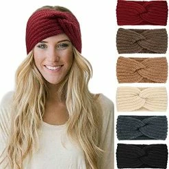 Discount 🛒 DRESHOW Crochet Ear Warmer Headband Soft Knit Turban Stretch Headbands Warmer For 👩 Women Winter 6 Pack Crochet Knitted Headband B ⌛ -Men Skullies & Beanies Sales 51cxW0bOJL. AC