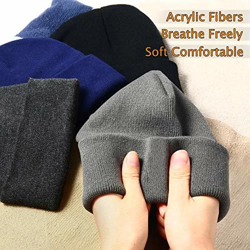 Top 10 ๐ RUN BRAIN GO Beanie Winter Hats Warm Knitted Cap For Men & ๐ฉ Women (4 Pack/2 Pack) Black And Light Gray ๐ 6 Top 10 ๐ RUN BRAIN GO Beanie Winter Hats Warm Knitted Cap For Men & ๐ฉ Women (4 Pack/2 Pack) Black And Light Gray ๐ - Image 4