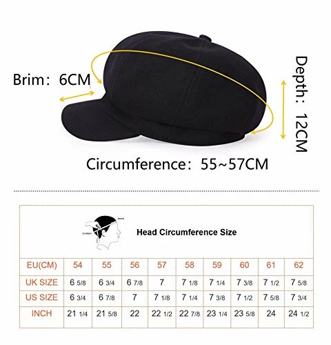 Outlet π€© TOPHOPE 8 Panels Newsboy Caps For π© Women Cotton Wool Blended Cabbie Hat Gatsby Ivy Beret With Visor Grass π 6 Outlet π€© TOPHOPE 8 Panels Newsboy Caps For π© Women Cotton Wool Blended Cabbie Hat Gatsby Ivy Beret With Visor Grass π - Image 4