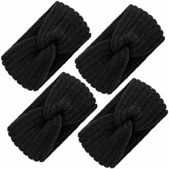 Best Pirce 🧨 TecUnite 4 Pieces Chunky Knit Headbands Braided Winter Headbands Ear Warmers Crochet Head Wraps For 👩 Women 👧 Girls Fresh Colors ✨ -Men Skullies & Beanies Sales 51fp8wQDSaL. AC