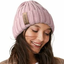 Coupon 🎉 FURTALK Winter Hats For 👩 Women Fleece Lined Beanie Cable Knit Chunky Beanies 👩 Womens Snow Cap Orange 🎁 -Men Skullies & Beanies Sales 51g IZCthZL. AC