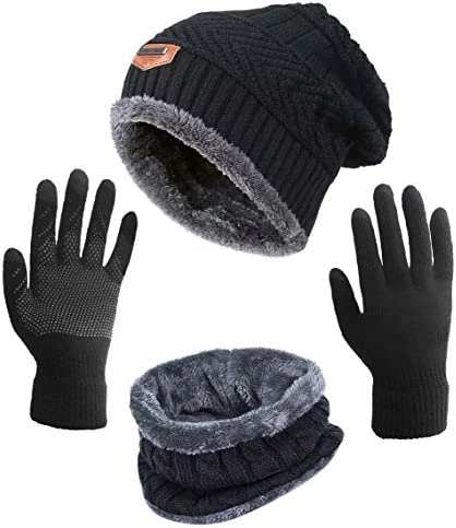 Top 10 ๐ฅฐ HINDAWI Winter Hat Scarf Gloves Slouchy Beanie Snow Knit Skull Cap Touch Screen Mittens Circle Scarves For ๐ฉ Women Hat+scarf+gloves (black) ๐ 3 Top 10 ๐ฅฐ HINDAWI Winter Hat Scarf Gloves Slouchy Beanie Snow Knit Skull Cap Touch Screen Mittens Circle Scarves For ๐ฉ Women Hat+scarf+gloves (black) ๐