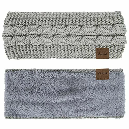 Brand new ๐ Loritta 4 Pack ๐ฉ Womens Winter Headbands Fuzzy Fleece Lined Ear Warmer Cable Knit Thick Warm Crochet Headband Gifts A Solid Color(black+dark Gray+wine Red+beige) โ๏ธ 5 Brand new ๐ Loritta 4 Pack ๐ฉ Womens Winter Headbands Fuzzy Fleece Lined Ear Warmer Cable Knit Thick Warm Crochet Headband Gifts A Solid Color(black+dark Gray+wine Red+beige) โ๏ธ - Image 3
