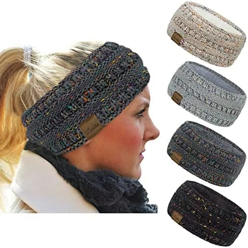New โญ Loritta 4 Pack ๐ฉ Womens Headbands Winter Ear Muffs Warm Head Wrap Thick Ear Warmers Knit Head Bands For Cold Weather Z Stipple Design(black+beige+pink+gray) ๐ 14 New โญ Loritta 4 Pack ๐ฉ Womens Headbands Winter Ear Muffs Warm Head Wrap Thick Ear Warmers Knit Head Bands For Cold Weather Z Stipple Design(black+beige+pink+gray) ๐ - Image 12