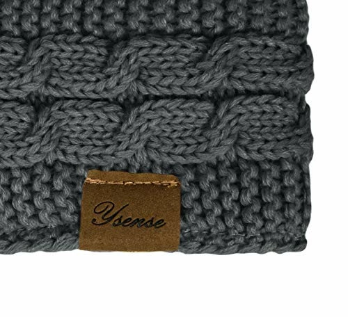Outlet 🤩 2 Pack Ear Warmer Headband 👩 Women Winter Cable Knit Headband Twist Fuzzy Fleece Lined Gifts Stocking Stuffers For Mom Deep Black, Beige ❤️ 5 Outlet 🤩 2 Pack Ear Warmer Headband 👩 Women Winter Cable Knit Headband Twist Fuzzy Fleece Lined Gifts Stocking Stuffers For Mom Deep Black, Beige ❤️ - Image 3