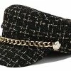 Coupon 🎁 Women Plaid-Tweed Newsboy-Baker-Boy Hat Captain-Sailor Fisherman Hat Peaked-Beret with Chain Black 🎁 2 Coupon 🎁 Women Plaid-Tweed Newsboy-Baker-Boy Hat Captain-Sailor Fisherman Hat Peaked-Beret with Chain Black 🎁 -Men Skullies & Beanies Sales 51jiZEtyONL