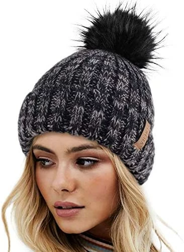 Best deal π FURTALK π© Womens Winter Knitted Beanie Hat With Faux Fur Pom Warm Knit Skull Cap Beanie For π© Womenβ¦ 01-black π₯° 14 Best deal π FURTALK π© Womens Winter Knitted Beanie Hat With Faux Fur Pom Warm Knit Skull Cap Beanie For π© Womenβ¦ 01-black π₯° - Image 12