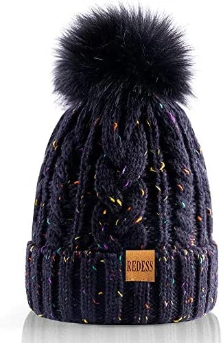 Coupon π₯° REDESS π© Women Winter Pompom Beanie Hat With Warm Fleece Lined, Thick Slouchy Snow Knit Skull Ski Cap β 12 Coupon π₯° REDESS π© Women Winter Pompom Beanie Hat With Warm Fleece Lined, Thick Slouchy Snow Knit Skull Ski Cap β - Image 10