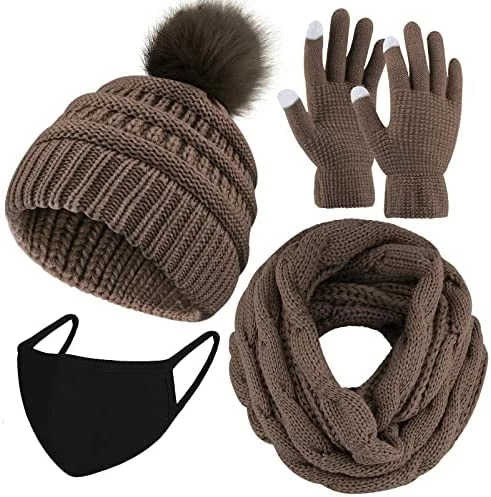 New ๐ URATOT Winter Warm Knitted Sets Knitted Beanie Hat Scarf Face Cover Touchscreen Gloves Set For Men ๐ฉ Women Navy ๐ 16 New ๐ URATOT Winter Warm Knitted Sets Knitted Beanie Hat Scarf Face Cover Touchscreen Gloves Set For Men ๐ฉ Women Navy ๐ - Image 14