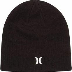 Outlet 🌟 Hurley Men's Winter Hat - Classic Icon Beanie Grey Heather 🌟