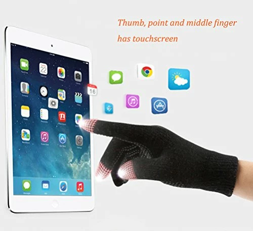 Outlet 🔔 HINDAWI Winter Slouchy Beanie Gloves For 👩 Women Knit Hats Skull Caps Touch Screen Mittens Hat+gloves (brown) 🔥 5 Outlet 🔔 HINDAWI Winter Slouchy Beanie Gloves For 👩 Women Knit Hats Skull Caps Touch Screen Mittens Hat+gloves (brown) 🔥 - Image 3