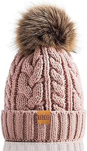 Coupon π₯° REDESS π© Women Winter Pompom Beanie Hat With Warm Fleece Lined, Thick Slouchy Snow Knit Skull Ski Cap β 10 Coupon π₯° REDESS π© Women Winter Pompom Beanie Hat With Warm Fleece Lined, Thick Slouchy Snow Knit Skull Ski Cap β - Image 8
