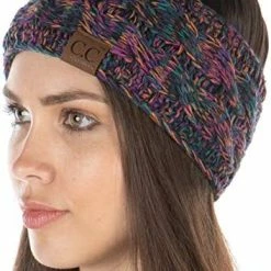 Cheap 🎉 Funky Junque Exclusives 👩 Womens Head Wrap Lined Headband Stretch Knit Ear Warmer Grey, Black, Beige, French Beige - 4 Tone Mix 🎁 -Men Skullies & Beanies Sales 51me i HlL. AC