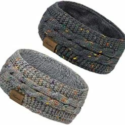 Outlet 🤩 2 Pack Ear Warmer Headband 👩 Women Winter Cable Knit Headband Twist Fuzzy Fleece Lined Gifts Stocking Stuffers For Mom Deep Black, Beige ❤️ 22 Outlet 🤩 2 Pack Ear Warmer Headband 👩 Women Winter Cable Knit Headband Twist Fuzzy Fleece Lined Gifts Stocking Stuffers For Mom Deep Black, Beige ❤️ -Men Skullies & Beanies Sales 51nHtLT0hfL. AC