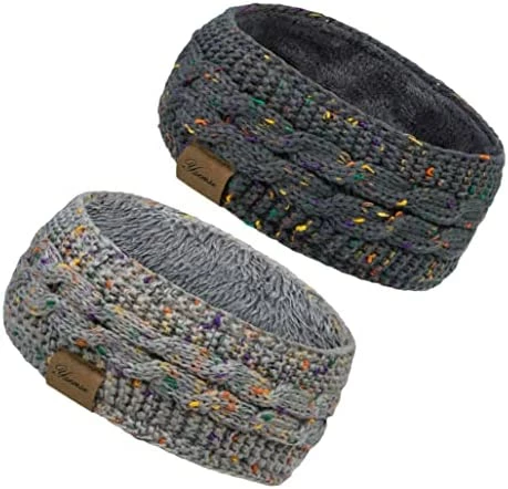 Outlet 🤩 2 Pack Ear Warmer Headband 👩 Women Winter Cable Knit Headband Twist Fuzzy Fleece Lined Gifts Stocking Stuffers For Mom Deep Black, Beige ❤️ 11 Outlet 🤩 2 Pack Ear Warmer Headband 👩 Women Winter Cable Knit Headband Twist Fuzzy Fleece Lined Gifts Stocking Stuffers For Mom Deep Black, Beige ❤️ - Image 9