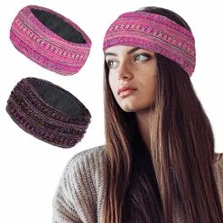 Best reviews of 💯 Styla Hair Ear Muffs Winter 👩 Women Knit Headbands Warm Soft Thick Fleece Lined Ear Warmers For 👩 Women Headband 2 Pack Value Winter Headbands For 👩 Women For Cold Weather -Confetti Black & Beige 👍 -Men Skullies & Beanies Sales 51nYBzfmcqL