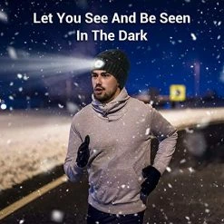 Budget 🛒 HIGHEVER LED Beanie Hat With Lights, Gifts For Men 👩 Women Stocking Stuffers For Men ❄ Christmas 🥳 Birthday Gift Idea For Dad Husband Him Teens Adults, Soft Warm Cap With Headlamp For Fishing Camping Walking Dark Blue & Grey _ No Lining 😍 -Men Skullies & Beanies Sales 51oXyLu1TlL