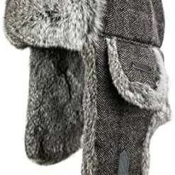 Buy ❤️ 100% Real Rabbit Fur Winter Trapper Hat For Men 👩 Women Russian Fur Ushanka Aviator Bomber Hat Mens Trapper Hat With Ear Flaps Camo Brown 🤩 -Men Skullies & Beanies Sales 51oaG6MpskL. AC