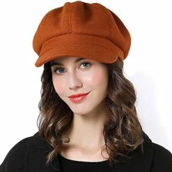Brand new 😉 Sumolux 👩 Women Beret Newsboy Hat French Wool Cap Classic Autumn Spring Winter Navy Blue ✔️ -Men Skullies & Beanies Sales 51ogVX IIGL. AC