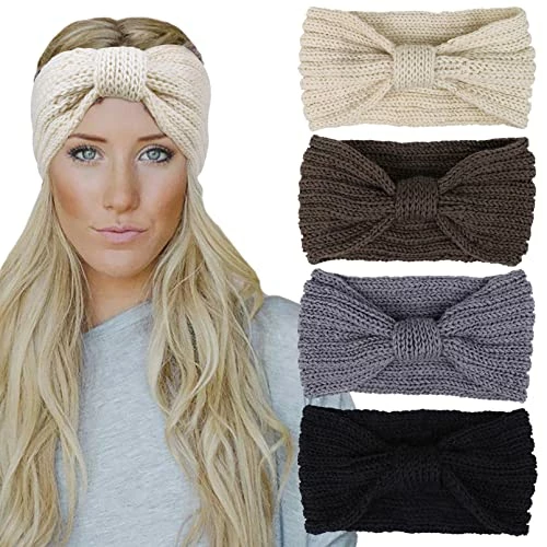 Outlet π Chalier 4 Pcs Warm Winter Headbands For π© Women Cable Crochet Turban Ear Warmer Headband Gifts A-black β¨ 9 Outlet π Chalier 4 Pcs Warm Winter Headbands For π© Women Cable Crochet Turban Ear Warmer Headband Gifts A-black β¨ - Image 7