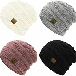 Best Pirce 💯 Durio Winter Hats For 👩 Women Cable Knit Beanie Soft 👩 Womens Beanies Thick Winter Hat C White&beige&yellow&pink ✔️ -Men Skullies & Beanies Sales 51pFyfsfQZL. AC