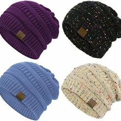Best Pirce 💯 Durio Winter Hats For 👩 Women Cable Knit Beanie Soft 👩 Womens Beanies Thick Winter Hat C White&beige&yellow&pink ✔️ -Men Skullies & Beanies Sales 51pP1NcV7fL. AC
