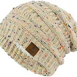 New 🎁 Durio 👩 Womens Knit Beanie Winter Thick Solid Fleece Lined Beanie Hats For 👩 Women Men Unisex Warm Skiing Beanies H Black & Deep Grey & Black Grey Mixed ✨ -Men Skullies & Beanies Sales 51paVMAeGTL. AC