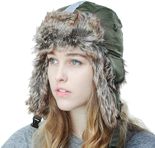 Outlet π The Hat Depot Winter Bomber Safety Reflective Faux Fur Aviator Kids & Adult Trapper Hat Snow Ski Trooper Hat 1. Plain - Blaze Orange π 15 Outlet π The Hat Depot Winter Bomber Safety Reflective Faux Fur Aviator Kids & Adult Trapper Hat Snow Ski Trooper Hat 1. Plain - Blaze Orange π - Image 13