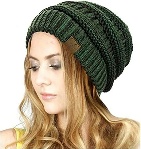 Budget 𧨠C.C Trendy Warm Chunky Soft Stretch Cable Knit Beanie Skully Camo/dk Olive π 10 Budget 𧨠C.C Trendy Warm Chunky Soft Stretch Cable Knit Beanie Skully Camo/dk Olive π - Image 8