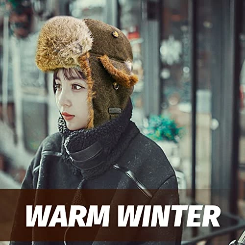 Cheap βοΈ Fur Winter Trapper Hat,100% Rabbit Fur Aviator Ski Trapper Trooper Pilot Hat,Snow Eskimo Hat With Ear Flaps For Men & π© Women Blue Gray π 7 Cheap βοΈ Fur Winter Trapper Hat,100% Rabbit Fur Aviator Ski Trapper Trooper Pilot Hat,Snow Eskimo Hat With Ear Flaps For Men & π© Women Blue Gray π - Image 5
