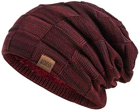 Hot Sale โจ REDESS Beanie Hat For Men And ๐ฉ Women Winter Warm Hats Knit Slouchy Thick Skull Cap B1 Red Coffee ๐ฏ 7 Hot Sale โจ REDESS Beanie Hat For Men And ๐ฉ Women Winter Warm Hats Knit Slouchy Thick Skull Cap B1 Red Coffee ๐ฏ - Image 5