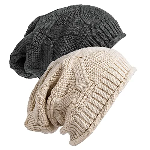 Best reviews of ๐ Senker Fashion 2 Pack ๐ฉ Womens Slouchy Beanie Winter Knit Soft Hat For ๐ฉ Women And Men F-beige&black ๐คฉ 3 Best reviews of ๐ Senker Fashion 2 Pack ๐ฉ Womens Slouchy Beanie Winter Knit Soft Hat For ๐ฉ Women And Men F-beige&black ๐คฉ
