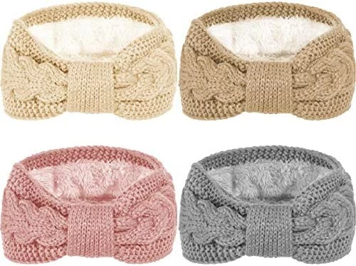 Brand new ๐ Whaline 4 Pack Winter Knit Headbands Twist Cable Head Wraps Fuzzy Lined Headband Knotted Crochet Turban Thick Ear Warmer Light Color ๐ 10 Brand new ๐ Whaline 4 Pack Winter Knit Headbands Twist Cable Head Wraps Fuzzy Lined Headband Knotted Crochet Turban Thick Ear Warmer Light Color ๐ - Image 8