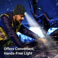 Top 10 🌟 Gifts For Men LED Beanie With Light - Stocking Stuffers For Men 🎄 Christmas 🥳 Birthday Gift Idea For Dad Husband, Warm Comfortable LED Hat Headlamp Cap For Winter Night Running Camping Hunting Fishing Dark Grey (no Lining_breathable) ❤️ -Men Skullies & Beanies Sales 51rVKZNwkfL