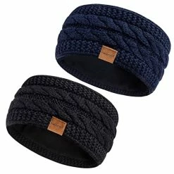 Coupon 💯 Hatromm Winter Headbands For 👩 Women Wool 2 Pack, Ear Warmers For 👩 Women Headband Knit Thick Fleece Lined, Cold Weather Warm Ear Muffs(Black+Beige) ⌛ 30 Coupon 💯 Hatromm Winter Headbands For 👩 Women Wool 2 Pack, Ear Warmers For 👩 Women Headband Knit Thick Fleece Lined, Cold Weather Warm Ear Muffs(Black+Beige) ⌛ -Men Skullies & Beanies Sales 51rc XlkKiL