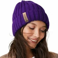 Coupon 🎉 FURTALK Winter Hats For 👩 Women Fleece Lined Beanie Cable Knit Chunky Beanies 👩 Womens Snow Cap Orange 🎁 -Men Skullies & Beanies Sales 51s0oL3K0wL. AC