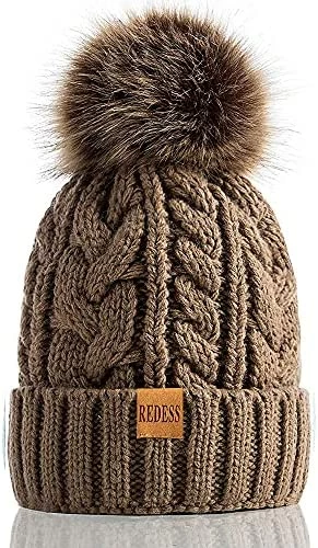 Coupon π₯° REDESS π© Women Winter Pompom Beanie Hat With Warm Fleece Lined, Thick Slouchy Snow Knit Skull Ski Cap β 13 Coupon π₯° REDESS π© Women Winter Pompom Beanie Hat With Warm Fleece Lined, Thick Slouchy Snow Knit Skull Ski Cap β - Image 11