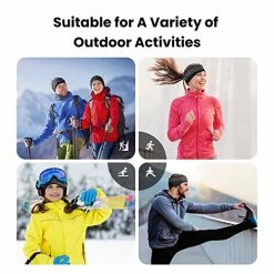 Deals 🤩 ZYXBBD Ear Warmers For 👩 Women And Men-Fleece Winter Ear Warmer Headband Ear Muffs For Jogging Running Hiking Cycling Under Helmet 2 Pack Black+red 🥰 -Men Skullies & Beanies Sales 51sjcSvItZL