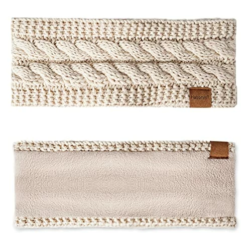 Coupon 💯 Hatromm Winter Headbands For 👩 Women Wool 2 Pack, Ear Warmers For 👩 Women Headband Knit Thick Fleece Lined, Cold Weather Warm Ear Muffs(Black+Beige) ⌛ 8 Coupon 💯 Hatromm Winter Headbands For 👩 Women Wool 2 Pack, Ear Warmers For 👩 Women Headband Knit Thick Fleece Lined, Cold Weather Warm Ear Muffs(Black+Beige) ⌛ - Image 6