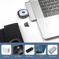 Flash Sale ๐ GAFres LED Beanie With Light, Unisex Rechargeable Led Headlamp Hat, Warm Knit Hat For Winter Safety, Head Light For Outdoor ๐ Dog Walking๏ผGifts For Men ๐ฉ Women Dad Black โ 19 Flash Sale ๐ GAFres LED Beanie With Light, Unisex Rechargeable Led Headlamp Hat, Warm Knit Hat For Winter Safety, Head Light For Outdoor ๐ Dog Walking๏ผGifts For Men ๐ฉ Women Dad Black โ -Men Skullies & Beanies Sales 51tC2SHnTAL