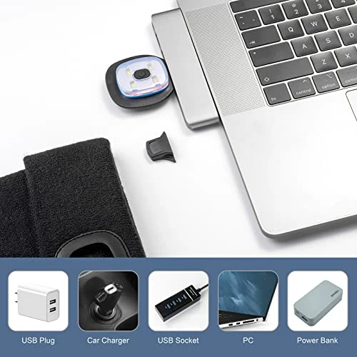 Flash Sale ๐ GAFres LED Beanie With Light, Unisex Rechargeable Led Headlamp Hat, Warm Knit Hat For Winter Safety, Head Light For Outdoor ๐ Dog Walking๏ผGifts For Men ๐ฉ Women Dad Black โ 5 Flash Sale ๐ GAFres LED Beanie With Light, Unisex Rechargeable Led Headlamp Hat, Warm Knit Hat For Winter Safety, Head Light For Outdoor ๐ Dog Walking๏ผGifts For Men ๐ฉ Women Dad Black โ - Image 3