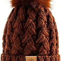 Best Pirce 🌟 PAGE ONE 👩 Womens Winter Ribbed Beanie Crossed Cap Chunky Cable Knit Pompom Soft Warm Hat Mixed Light Grey 💯 -Men Skullies & Beanies Sales 51tLWOekr8L. AC