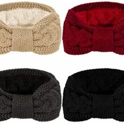 Brand new ๐ Whaline 4 Pack Winter Knit Headbands Twist Cable Head Wraps Fuzzy Lined Headband Knotted Crochet Turban Thick Ear Warmer Light Color ๐ 16 Brand new ๐ Whaline 4 Pack Winter Knit Headbands Twist Cable Head Wraps Fuzzy Lined Headband Knotted Crochet Turban Thick Ear Warmer Light Color ๐ -Men Skullies & Beanies Sales 51uJ8CSbx7L. AC
