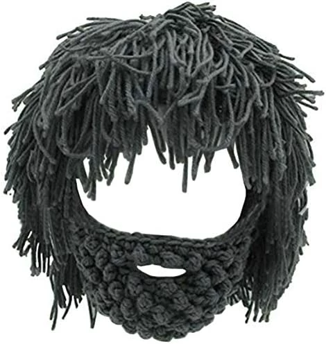 New โจ Creative Barbarian Knit Beard Hat Funny Knit Hat Wig Beanie Hat Beard Facemask V-brown ๐ 7 New โจ Creative Barbarian Knit Beard Hat Funny Knit Hat Wig Beanie Hat Beard Facemask V-brown ๐ - Image 5