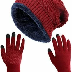 Outlet 🔔 HINDAWI Winter Slouchy Beanie Gloves For 👩 Women Knit Hats Skull Caps Touch Screen Mittens Hat+gloves (brown) 🔥 21 Outlet 🔔 HINDAWI Winter Slouchy Beanie Gloves For 👩 Women Knit Hats Skull Caps Touch Screen Mittens Hat+gloves (brown) 🔥 -Men Skullies & Beanies Sales 51uinw8OnRL. AC