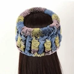Discount 🎁 Forssils Real Rabbit Fur Headband Scarf For 👩 Women Knitted 👩 Womens Fur Neck Warmer Fur Hat Red 😀 -Men Skullies & Beanies Sales 51vBfQH1hBL