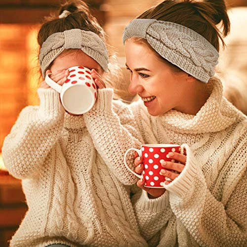 Brand new ๐ Whaline 4 Pack Winter Knit Headbands Twist Cable Head Wraps Fuzzy Lined Headband Knotted Crochet Turban Thick Ear Warmer Light Color ๐ 6 Brand new ๐ Whaline 4 Pack Winter Knit Headbands Twist Cable Head Wraps Fuzzy Lined Headband Knotted Crochet Turban Thick Ear Warmer Light Color ๐ - Image 4