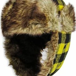 Cheapest 🧨 Lumberjack Plaid Aviator Trapper Hat Trooper Ear Flaps Ushanka Eskimo Bomber Russian Cold Royal Black Plaid ✔️ -Men Skullies & Beanies Sales 51w KkhMMwL. AC